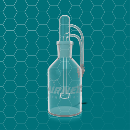 AIRNERGY+ Glasflasche mit Sprudelelement  - seitlicher Flasche